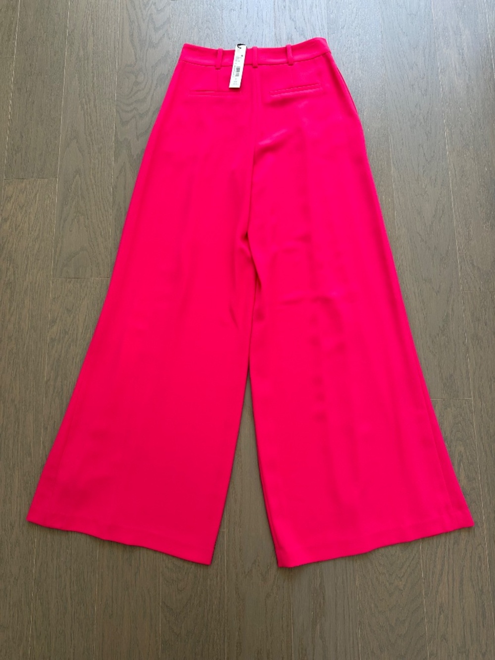 Alice + Olivia Blaire High Rise Pleated Pants Trousers Deep Pink Size 0 w/ Tags - Picture 2 of 9